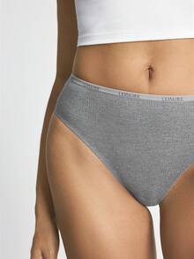 Ocili 2pcs Deep Gray Women's Comfortable Minimalist Briefs - Multicolor - View 5