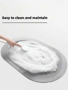 1pc Unique Bath Mat, Floor Carpet, Suitable For Bathroom And Toilet - Blue - View 5