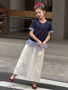 DAZY Tween Girls Solid Color Skirt - White - View 5