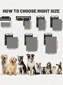 1PC Double Sided Waterproof Dog Bed Cover Pet Blanket Sofa Furniture Protector For Cats Dogs Washable Removable - Grey - View 3
