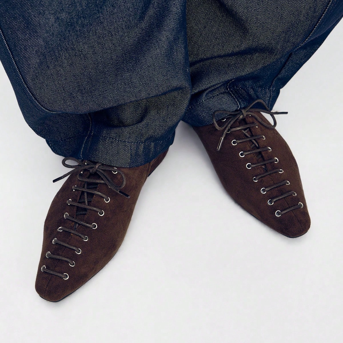Zapatos planos vintage franceses de punta afilada con tiras cruzadas, zapatos casuales retro de tacón bajo cómodos