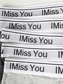 EasyFave 5pcs/Pack Men's Comfortable Stretchy Boxer Briefs - Multicolor - View 9