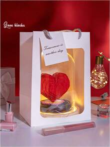 POKOJA LAND POKOJA LAND 778 片装爱心主题塑料积木套装：燃情燃烧心形设计