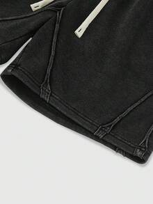 ROMWE MEN Men's Long Sleeve T-Shirt And Shorts Set - Multicolor - View 5