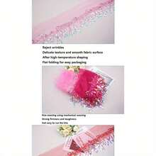 1件梦幻流苏柳叶亮片蕾丝饰边，服装DIY配件，炫彩亮片流苏 - 彩色 - 查看 6