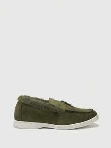 CUCCOO BIZCHIC Women's Casual Versatile Commuting Simple Solid Color Flats Valentine's Day - Green - View 2
