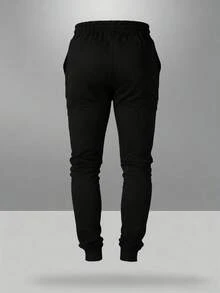 Manfinity Sport Corelite 男士连帽背心和运动裤套装 男士两件套健身服 男士健身套装 运动服 男士运动套装 男士运动服 健身套装 - 黑色 - 查看 7