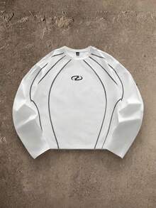 AXEPEAK 男士圆领长袖休闲时尚百搭T恤 - 彩色 - 查看 8