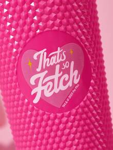 Mean Girls | SHEIN 750 Ml / 25 Oz Pink Straw Cup, Cold Water Cup, Gifts For Friends - Hot Pink - View 6