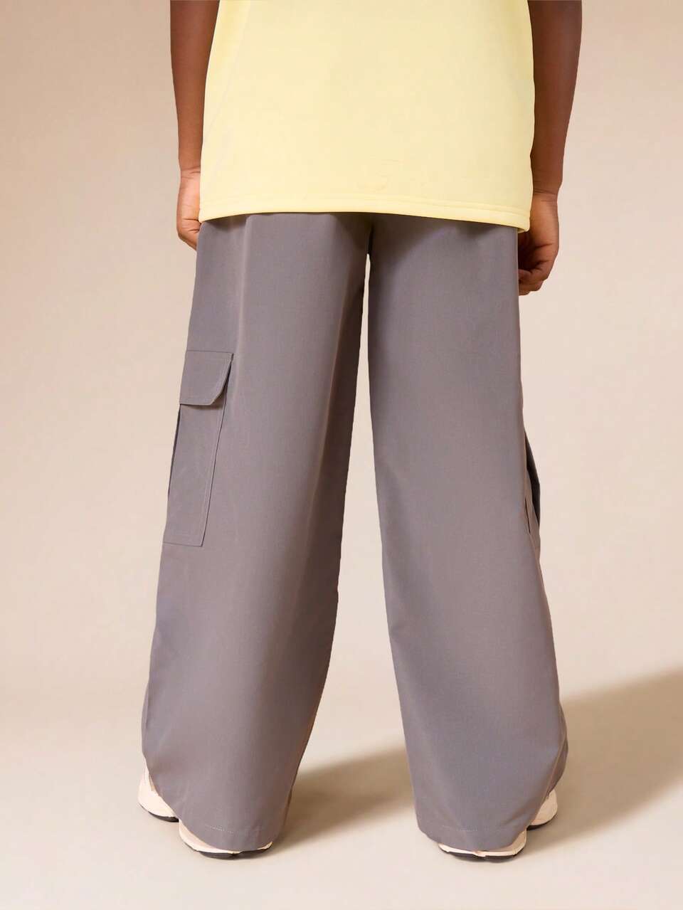 Nylon Cargo Pants With Side Pockets