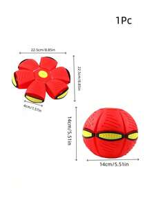 1 quả bóng nảy và biến hình, quà tặng trò chơi tiệc tùng, bóng bay UFO, thể thao ngoài trời cho sân vườn và bãi biển, thích hợp cho trò chơi tiệc tùng dành cho người lớn vào dịp Halloween/Giáng sinh/Lễ Tạ ơn - Quà tặng, bóng giảm căng thẳng - Nhiều màu - Xem 10