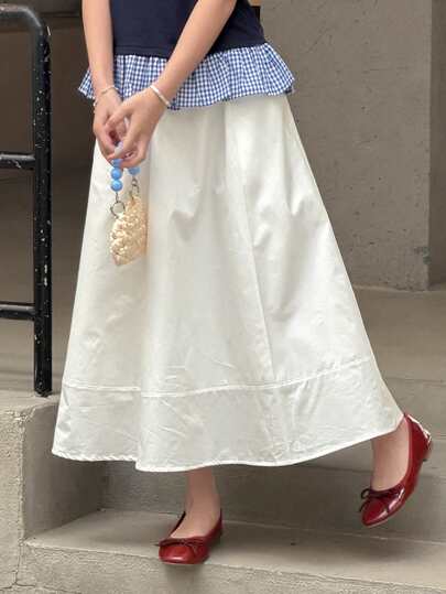 DAZY Tween Girls Solid Color Skirt