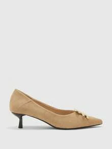 CUCCOO BIZCHIC 女士时尚装饰高跟鞋 - 卡其色 - 查看 6