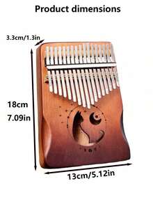 1个/拇指琴 Karamba 初学者女孩手指琴生日礼物网络红人乐器 - 彩色 - 查看 5