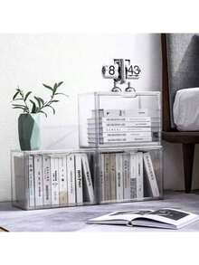 1个多功能透明亚克力收纳盒 - 防尘展示盒，适用于模型、工具和书籍 | 透明整理盒 - 無色 - 查看 4