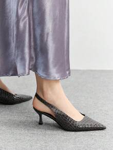 CUCCOO BIZCHIC 女士高跟鞋 - 石頭紋灰 - 查看 4