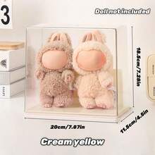 Plush Doll Single Collection Display Cabinet - Transparent, Dustproof, Waterproof, Can Hold 1/2 Doll, Perfect For Displaying Cute Characters, Ideal Gift For Fans, Toy Display Cabinet | Plush Toy Storage Box - Multicolor - View 11