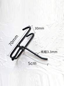 1pc Metal Display Stand For Grid Panels, Grid Display Rack, Grid Hold Base, Wall Grid Accessories, Picture Display Iron Decorative Rack, For Jewelry, School Artwork, Photo Exhibits - Black - View 12