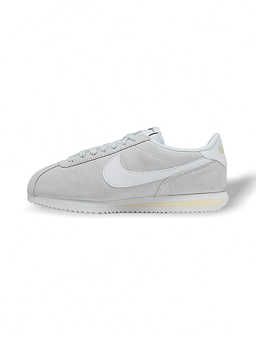 Cortez 足球鞋 灰色 女款运动鞋 轻便透气 多功能 纯色 Logo 弹性好 易洗 运动户外跑步 日常上学 浅灰色 IB1857-001 - 淺灰色 - 查看 1