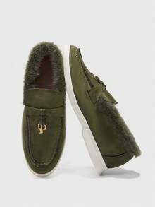CUCCOO BIZCHIC Women's Casual Versatile Commuting Simple Solid Color Flats Valentine's Day - Green - View 5