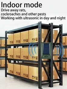 Rechargeable Solar Rodent Repellent, Waterproof LED Flashing Wolf Repellent, Ultrasonic Rodent Repellent, Solar Ultrasonic Animal Control, Outdoor Waterproof Sunscreen, Snake And Mole Control, Rodent Control Buzzing, Rodent Control Device, Solar Energy, Outdoor - Multicolor - View 7