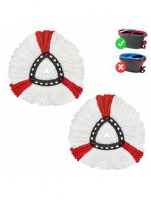 1/2/3/4/6 Miếng lau nhà bằng sợi microfiber có thể giặt và tái sử dụng, tương thích với hệ thống lau nhà và xô Cedar Easy Wring Spin, dễ lắp ráp, làm sạch sâu cho nhà bếp, phòng tắm, sàn nhà, dọn dẹp nhà cửa, dọn dẹp mùa xuân, đồ dùng gia đình khi chuyển nhà, đồ dùng thiết yếu cho gia đình, đầu lau nhà thay thế - Đỏ - Xem 8