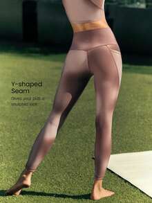 GLOWMODE Leggings de cintura alta con bolsillos laterales FeatherFit™ de 24" - Multicolor - Ver 2