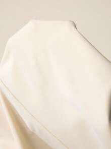 MaterniWear Đầm bầu không tay phối màu tương phản, kiểu dáng thường ngày - Màu be - Xem 3