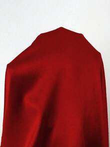 Rafferiza 优雅修身连衣裙，正面褶裥设计，缎面针织喇叭袖，浅粉色，适合派对或日常穿着，秋冬季款。 - 紅色 - 查看 7