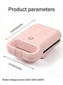 Teckwe 三明治机 家用网络名人 轻食早餐机 三明治电动烤盘烤面包机 面包压烤机 - 彩色 - 查看 8