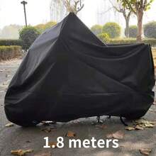 1PC Heavy Duty EVA All-Season Motorcycle Bicycle Cover - Waterproof, UV-Resistant, Snow-Proof, Fits Most Vehicles, Black & Gray, Outdoor Vehicle Protection, Fashionable Motorcycle Cover, UV-Resistant Covering - Multicolor - View 6