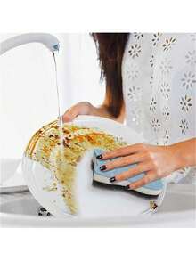 Cute Cat Sponge Kitchen Set - Thickened Durable Dish Washing And Cleaning Tools, Equipped With Metal Hooks, Can Hang Pots And Pans, Tableware And Scratch Free Foam, Cat Shaped Multi-Function Heavy-Duty Kitchen Cleaning Sponge -2/4/6/8 Pieces, Four Color Combination, Three Layer Design - Multicolor - View 3