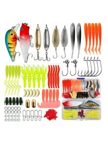 88/93/360件装 OPQ 拟饵钓鱼套装，适用于海水和淡水