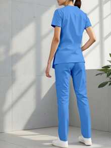 HYGEA MEDICAL UNIFORMS HYGEA HANNIA 防漏外科睡衣 - Azul Plumbago - 查看 2