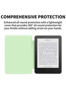 1 chiếc ốp lưng Kindle Paperwhite siêu mỏng, mặt lưng acrylic trong suốt, viền TPU mềm, bảo vệ toàn diện, thiết kế tự động bật/tắt màn hình, món quà hoàn hảo cho việc đọc sách, du lịch và nghỉ lễ. - Màu xanh Bạc hà - Xem 3