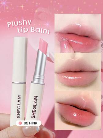 Baume à LèVres Nourrissant 02 Rose Gloss Naturel Soin Des LèVres Teinté Hydratant Huile D'Olive Beurre De Karité Maquillage Des LèVres Marque Beauté Visage Maquillage CosméTique Pour Femmes Filles Parfait Pour Hiver IdéAl Pour Y2K ÉLéGant Mode Adapté Pour Anniversaire Xmas Cadeau FêTe PrêT Meilleure Couleur