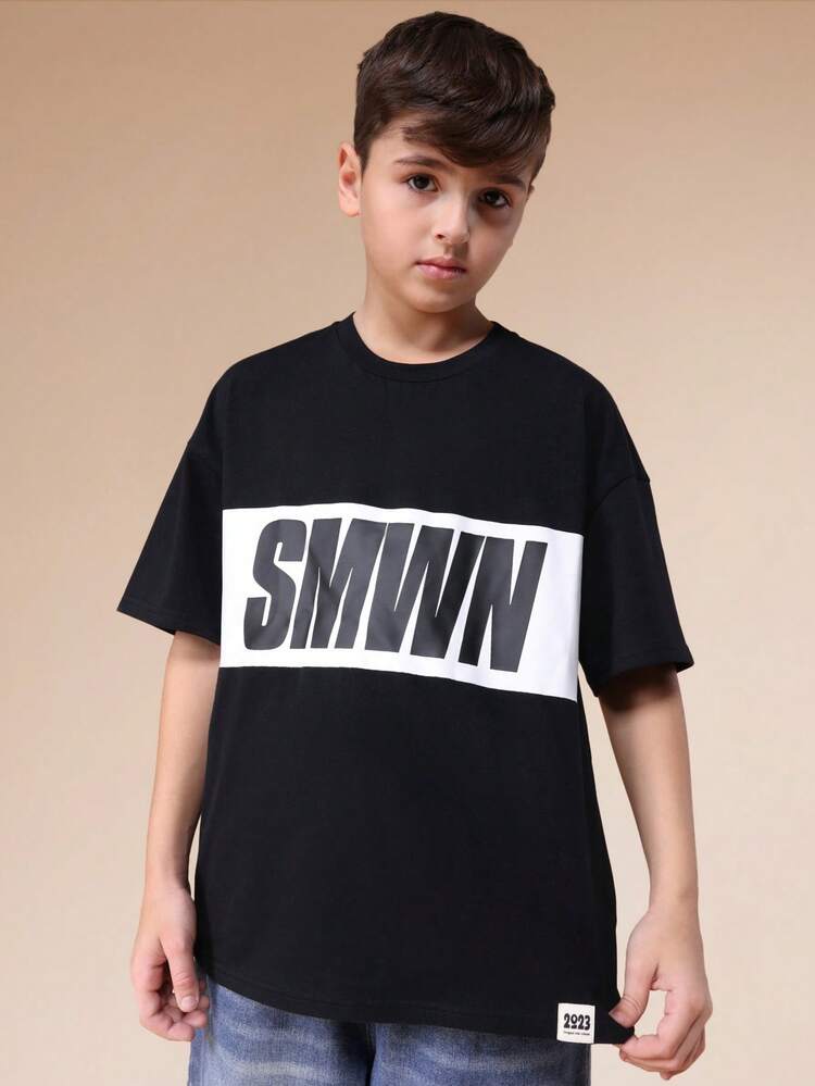 Crew Neck Graphic Print T Shirt