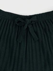 EURMUSE Plus 100%Cotton 3 Pcs Solid Knit Pant Set