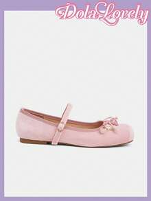 Dola Lovely Women's Casual Comfortable Flats With 3D Flower Decor For Christmas - Baby Pink - View 5