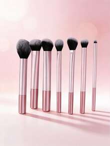 7pcs Multifunctional Makeup Brush Set, Pink Brush Including Powder Brush, Foundation Brush, Eyeshadow Brush,Brush Set,Makeup Brush Kit,Make Up Brush Set,Make Up Set Complete,Makeup Brush Set,Complete Makeup Kit,Brush Kit,Makeup Gift Set,Set - Pink - View 7