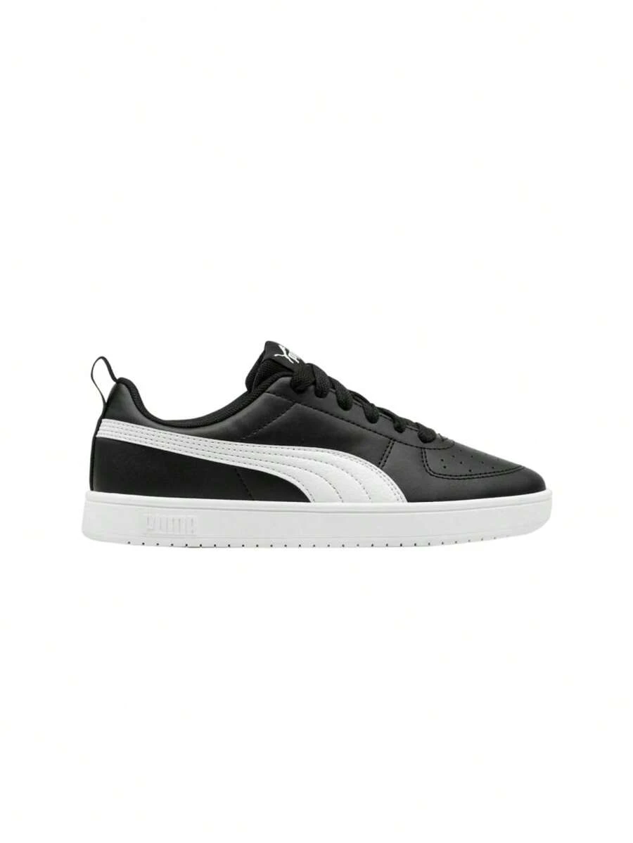 Puma Rickie Jr Kids Shoes Black / White 384311 - 黑色的 - 查看 1