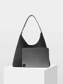 MOTF PREMIUM Túi đeo vai nữ, thời trang, thanh lịch, đơn giản, cá tính, cổ điển, phù hợp cho đi làm, văn phòng, hẹn hò, sinh hoạt hàng ngày, mua sắm, trà chiều. - Vải nhung đen - Xem 4