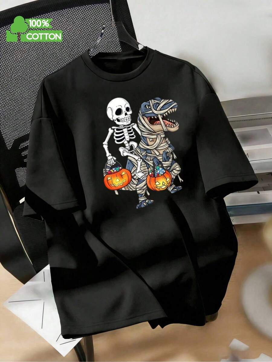 algodón puro boys  t shirts camisas para niño  boys clothes ropa de niño boy clothes boy clothes for kids graphic kids clothes boys boy clothes teen boy clothes boy shirts cute tops - Negro - Ver 1