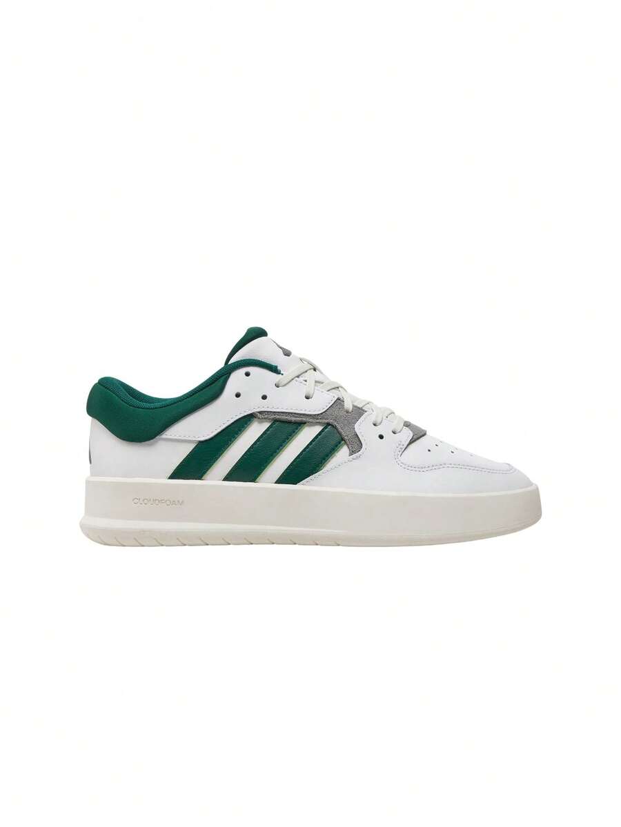 Court 24 Men's Shoes Cloud White / Collegiate Green / Beige ID1251 - Black and White - View 1