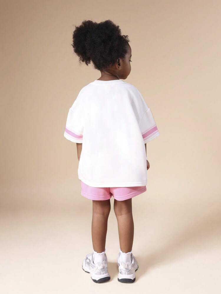 Oversized T-Shirt With Track Shorts Set