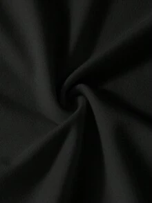 Glimmora 女士时尚百搭猫咪印花吊带背心 - 黑色 - 查看 5