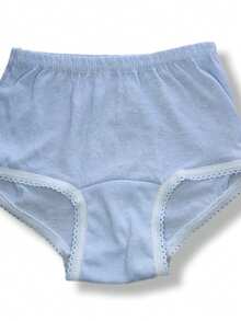 calzones 6 piezas pantaleta para niña lisa talla 2 a 12 Calzón para niña colores algodón 6 piezas cómodos y suaves para uso diario varios colores (pantaleta de niña liso varios colores) - varios colores - Ver 3