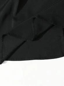 Tween Girls PU Mid-Length Skirt For Autumn And Winter, Fashionable And Elegant Commuting Skirt