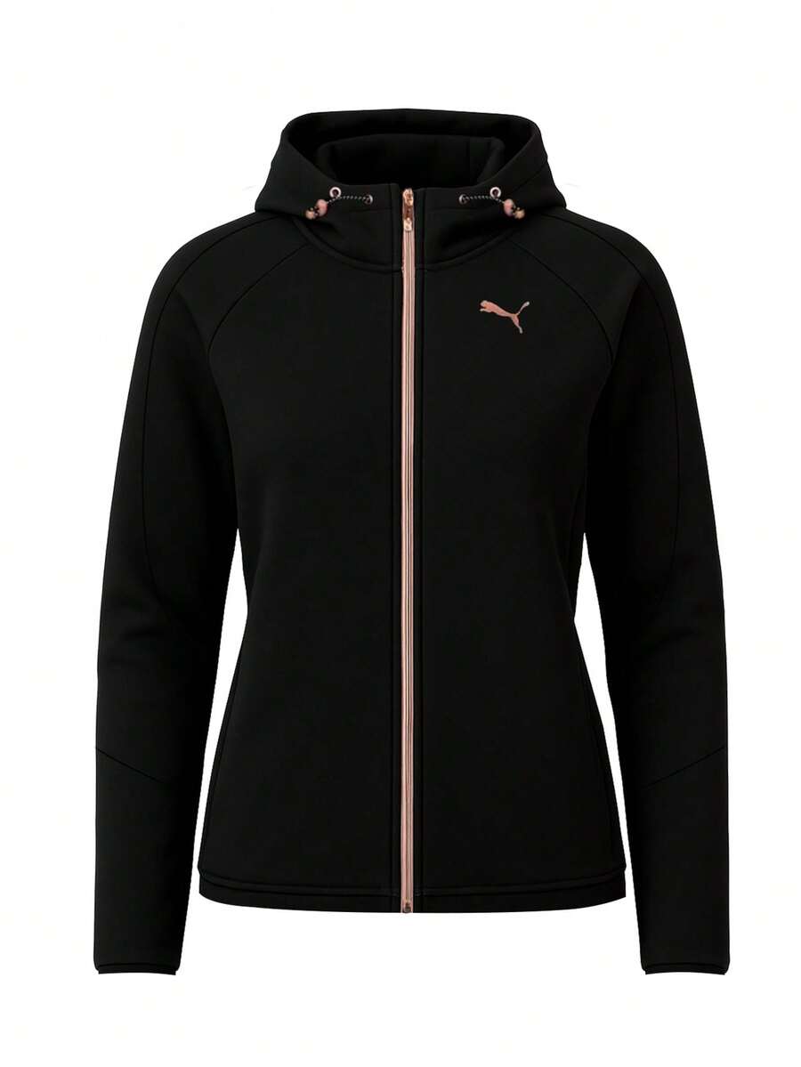 Puma Evostripe Women's Full-Zip Hoodie Black - Black - View 1