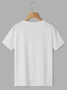 Shendy Vendy Men's 100% Cotton T-Shirt With Round Neck And Short Sleeves, Ideal For The Holiday Season And New Year's Celebrations 2025 2026 - 白色 - 查看 2